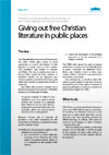 giving-out-free-christian-literature-in-public-places