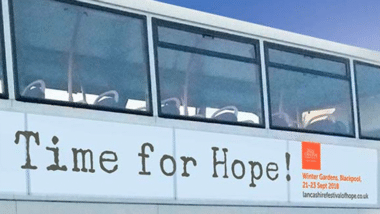 Time for hope bus advert