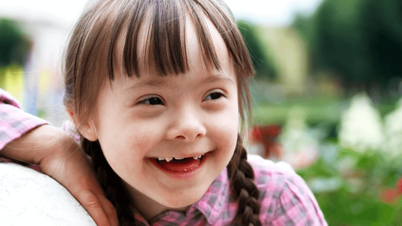 Girl with Down's Syndrome