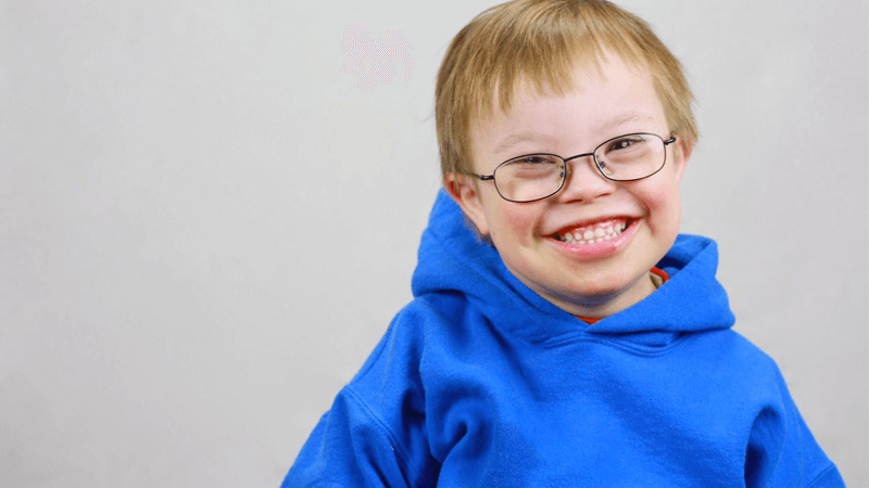 Boy with Down’s syndrome