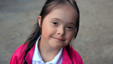 Girl with Down’s syndrome