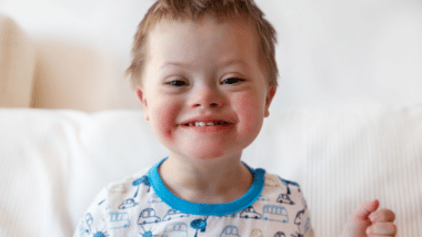 Boy with Down’s syndrome