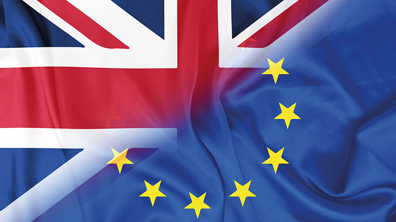 EU and UK flag