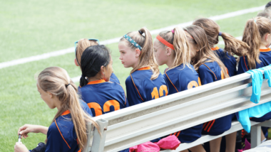 Girls on a bench
