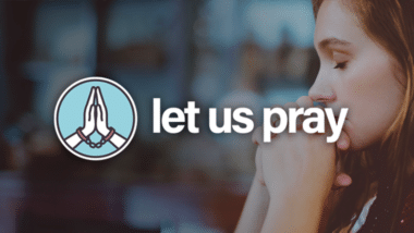 Let us pray logo