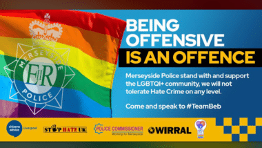 Offensive police sign