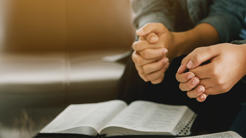 Prayer with Bible