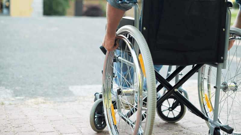 Man in wheelchair