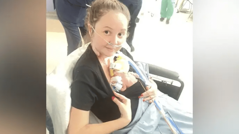 Aimee and baby Jessica