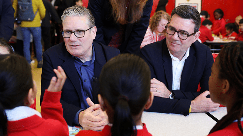 Andy Burnham and Keir Starmer
