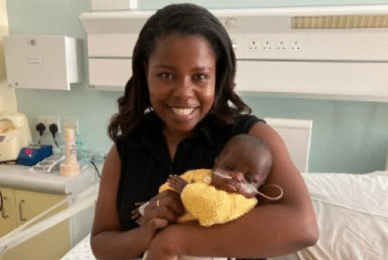 Celebrations as preemie born at 22 weeks arrives home
