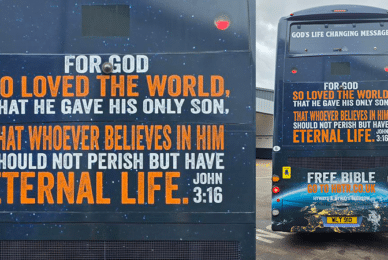 Bible verse bus to hit Glasgow streets