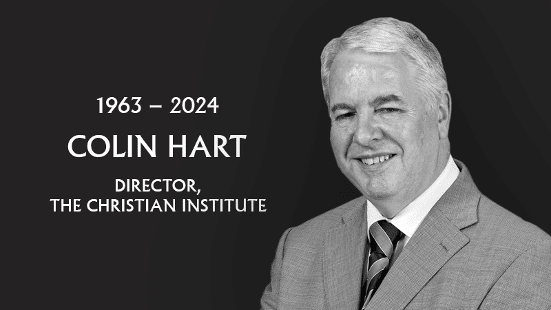Some sad news about our Director, Colin Hart