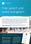 Free speech and  street evangelism