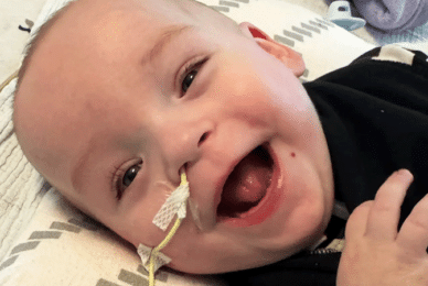 Baby born at 22 weeks celebrates first birthday at home