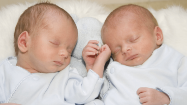 Twin babies
