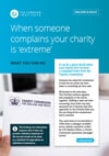 When someone complains your charity is ‘extreme’: What you can do