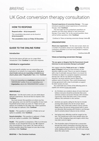 UK Govt conversion therapy consultation