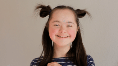 Girl with Down’s syndrome