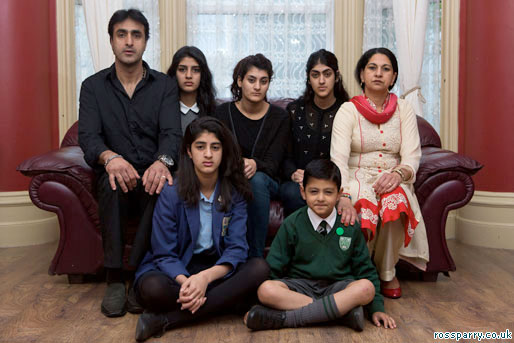 Nissar Hussain and family