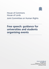 Free speech: guidance for universities and students organising events