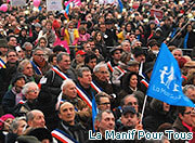 Mass march against gay marriage in France