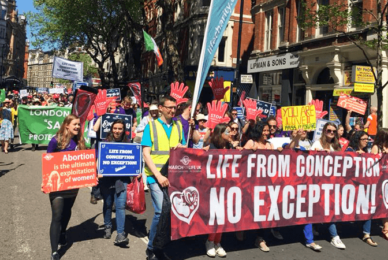 Thousands march for life in London