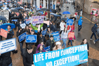 Thousands march for life in UK despite pro-abortion protestors