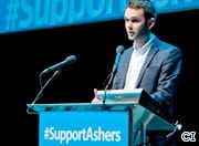 Watch: Ashers’ Daniel McArthur speaks to thousands