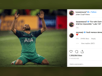 Champions League star gives glory to God