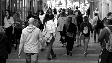People in a street
