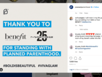 Leading cosmetics brands express public support for abortion giant