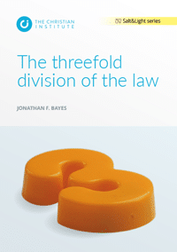 The threefold division of the law
